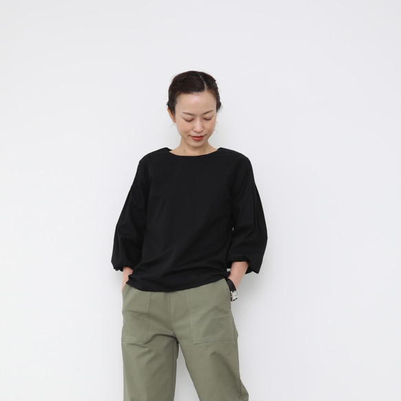 4lines blouse / black 5枚目の画像