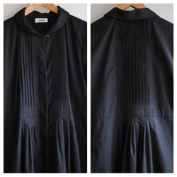 Pintucked dress op / black 4枚目の画像