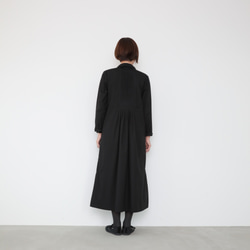 Pintucked dress op / black 7枚目の画像