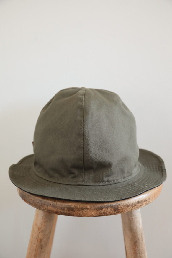 Mountain reversible hat / black × khaki 57cm 4枚目の画像