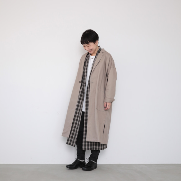 Ojisan coat / light gray 6枚目の画像