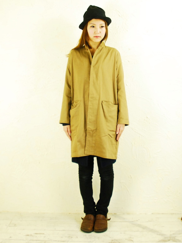 ojisan coat / brown 3枚目の画像