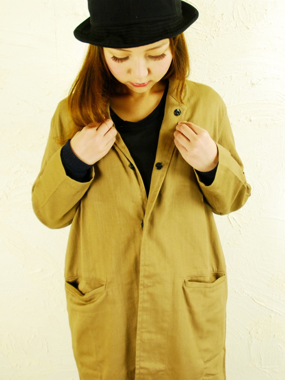 ojisan coat / brown 4枚目の画像