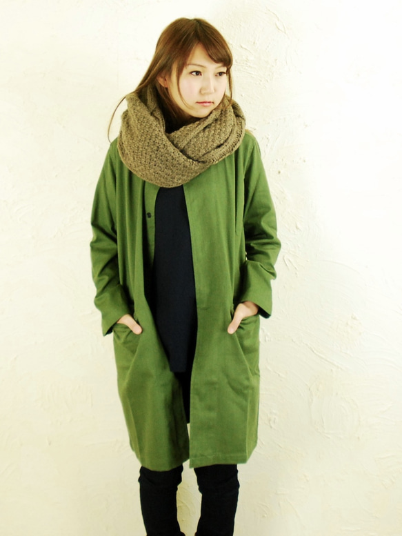 ojisan coat / green 3枚目の画像