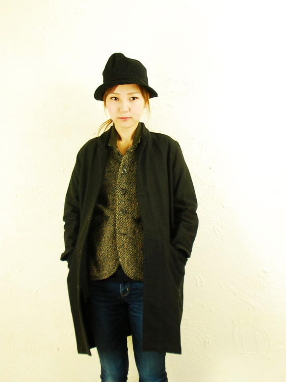 ojisan coat / black denim 1枚目の画像