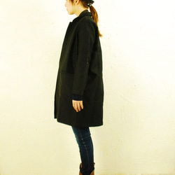 ojisan coat / black denim 4枚目の画像