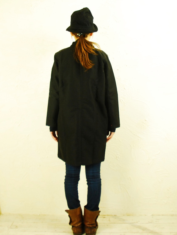ojisan coat / black denim 5枚目の画像