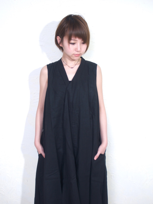 Chiangmai dress/black 1枚目の画像