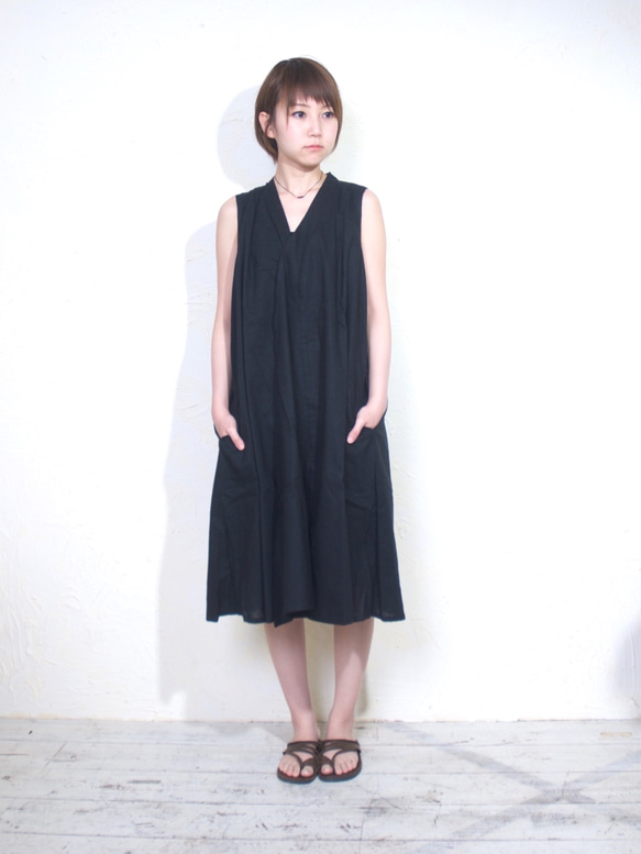 Chiangmai dress/black 2枚目の画像