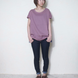 hunwari tops/violet 5枚目の画像