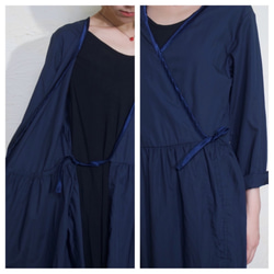 OTONANO CASHE-COEUR DRESS/ NAVY 第7張的照片