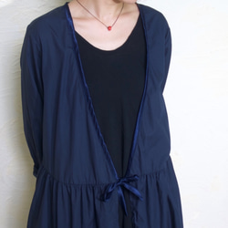 OTONANO CASHE-COEUR DRESS/ NAVY 第8張的照片