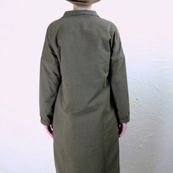 monk coat long/ khaki 4枚目の画像