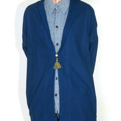 monk coat short/ indigo 第4張的照片