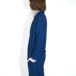 monk coat short/ indigo 第5張的照片