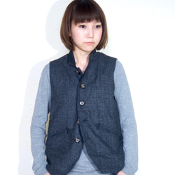 ojisan vest Women size/ gray 3枚目の画像