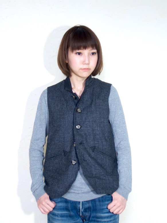 ojisan vest Women size/ gray 3枚目の画像