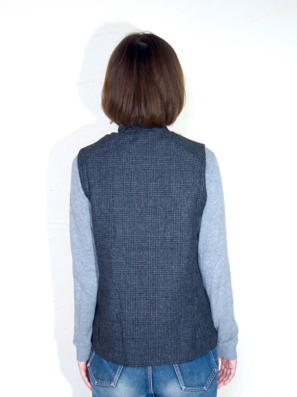 ojisan vest Women size/ gray 第5張的照片