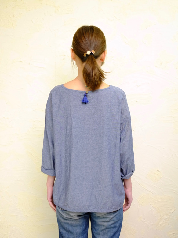 anesa tops/ Tassel BLUE 4枚目の画像