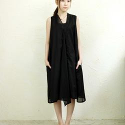 Chiangmai dress/black 2枚目の画像