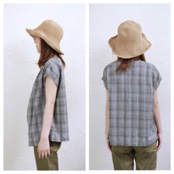 origami blouse/gray 3枚目の画像