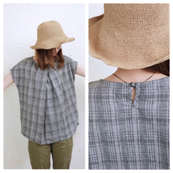 origami blouse/gray 4枚目の画像