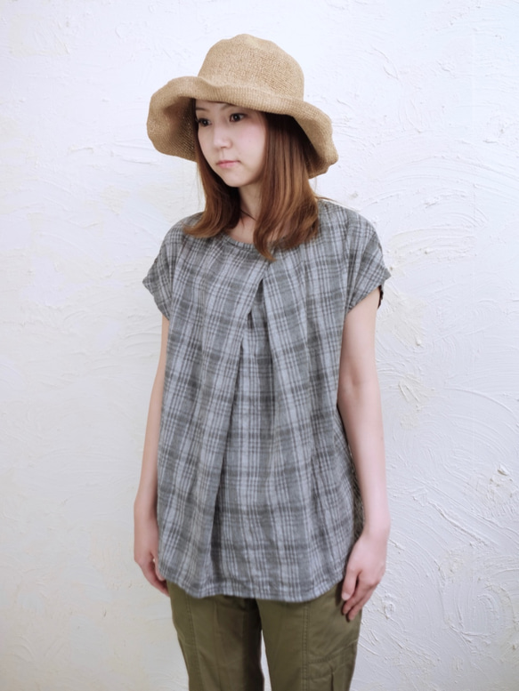 origami blouse/gray 5枚目の画像