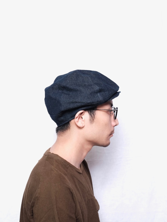 mushroom cap / dark denim/ size59cm 3枚目の画像