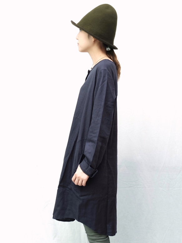 booooton onepiece/navy 4枚目の画像