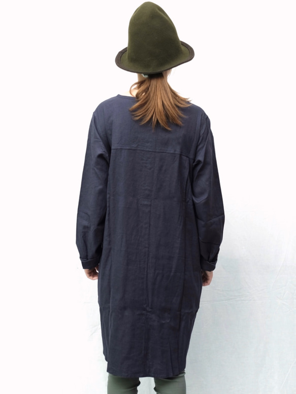 booooton onepiece/navy 5枚目の画像