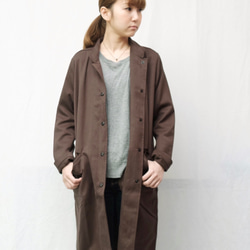 ojisan coat /brown 1枚目の画像