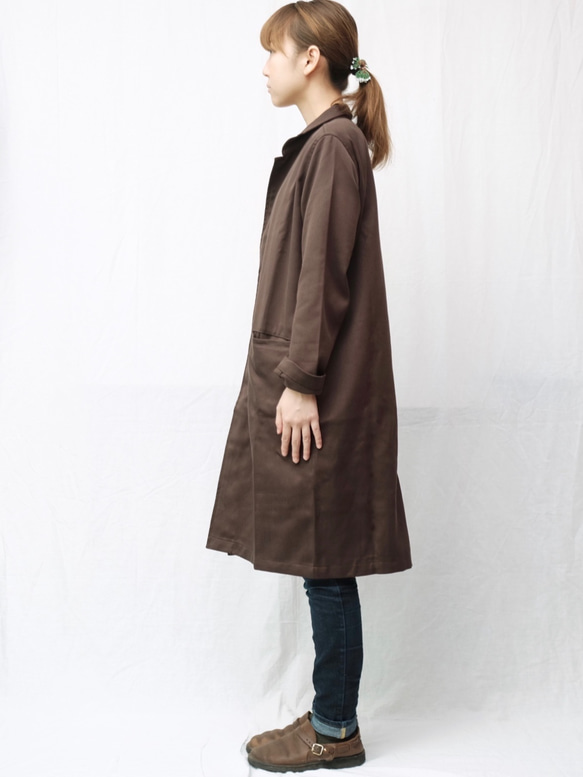 ojisan coat /brown 4枚目の画像