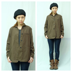 kanta jacket / dark brown 3枚目の画像