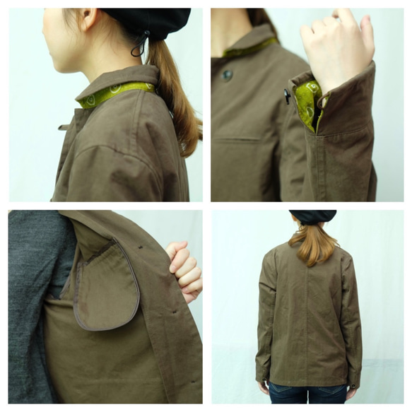 kanta jacket / dark brown 4枚目の画像