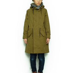 Lao mods coat / olive 2枚目の画像