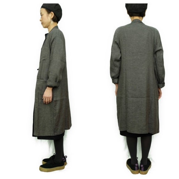 omagown linen cotton gray　 3枚目の画像
