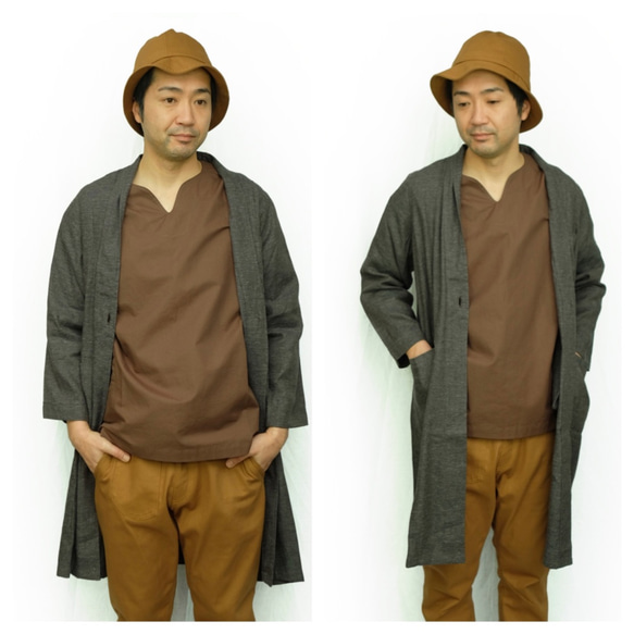 omagown linen cotton gray　 5枚目の画像