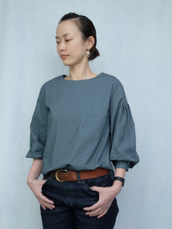 4lines blouse/green 1枚目の画像