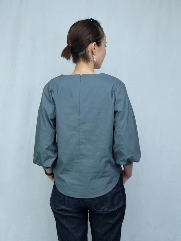 4lines blouse/green 5枚目の画像