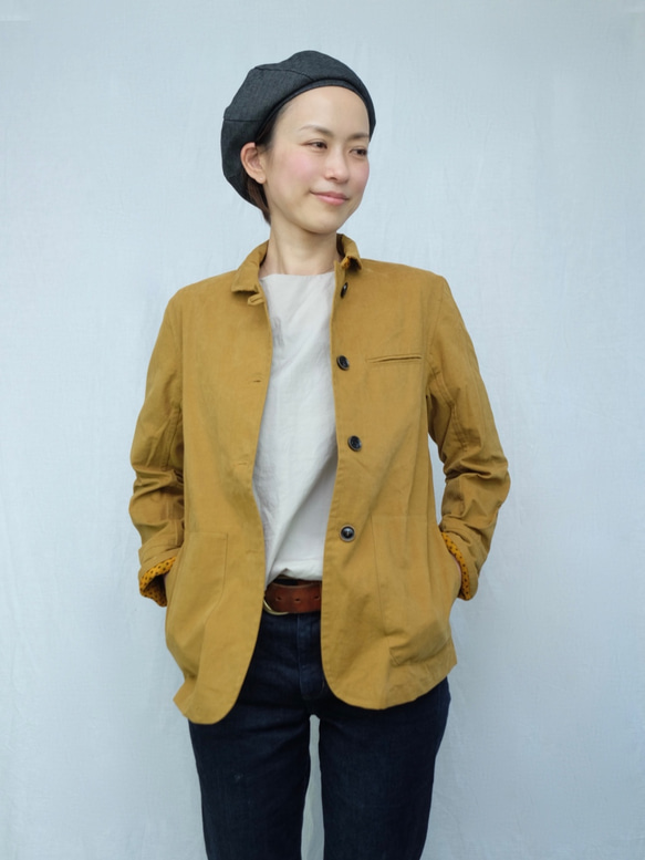 kanta jacket / turmeric 2枚目の画像