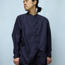 Kata-china shirts / darknavy 2枚目の画像