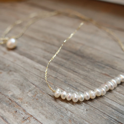 Lline necklace/pearl 2枚目の画像