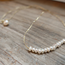 Lline necklace/pearl 3枚目の画像