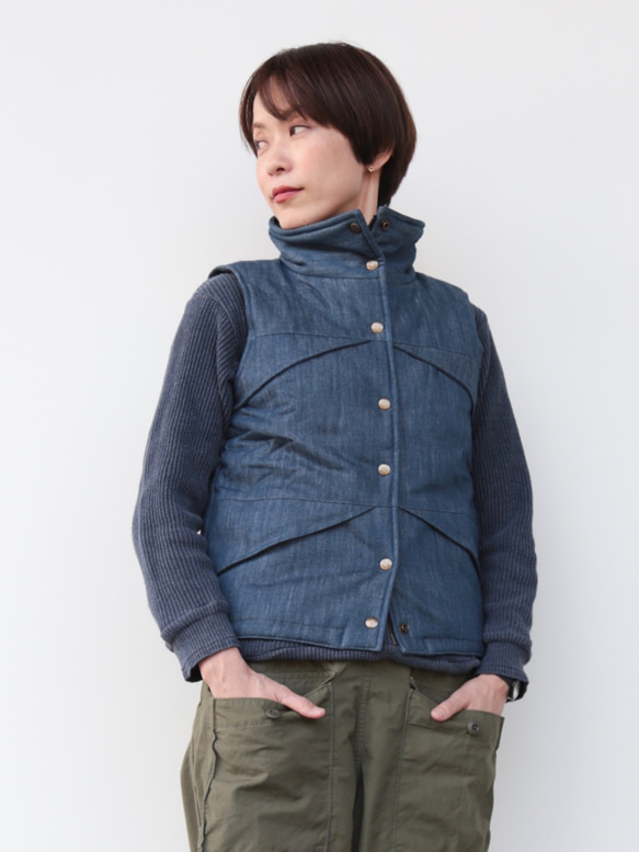 88 vest light denim 2枚目の画像