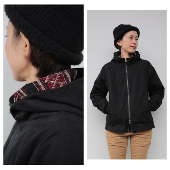 DOKA jacket / black (red zao) 1枚目の画像