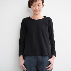 Omiso long tops / black×black 2枚目の画像