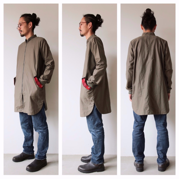 一点物 Long jacket / rose gray / no10 4枚目の画像