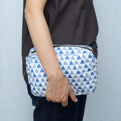 hand print quilting pouch / no3 4枚目の画像