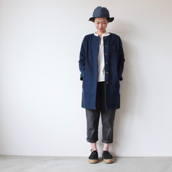 Mountain reversible hat / black × blue 5枚目の画像