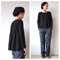 omiso long tops / black×black 5枚目の画像